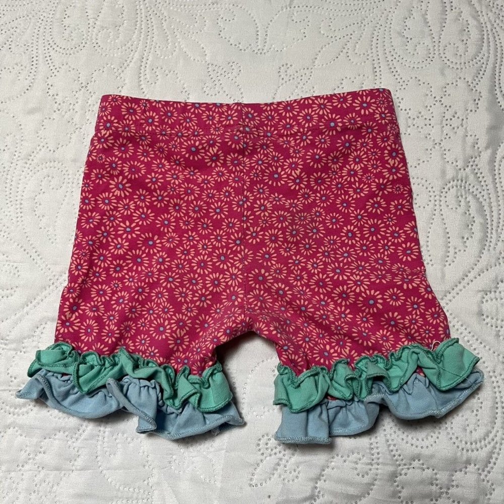 Wildflowers Patterned Ruffle Shorties Size 2 - Picture 3 of 4
